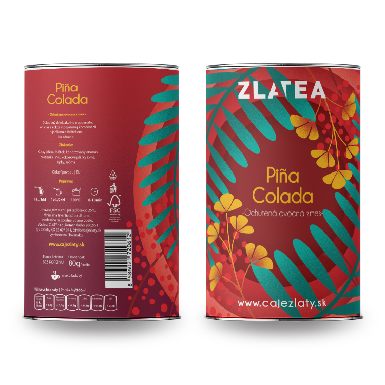 Piña Colada - Ovocný Čaj - Balenie čaju